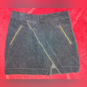 Urban Outfitters Slate Zipper Detail Corduroy Skirt Sz M